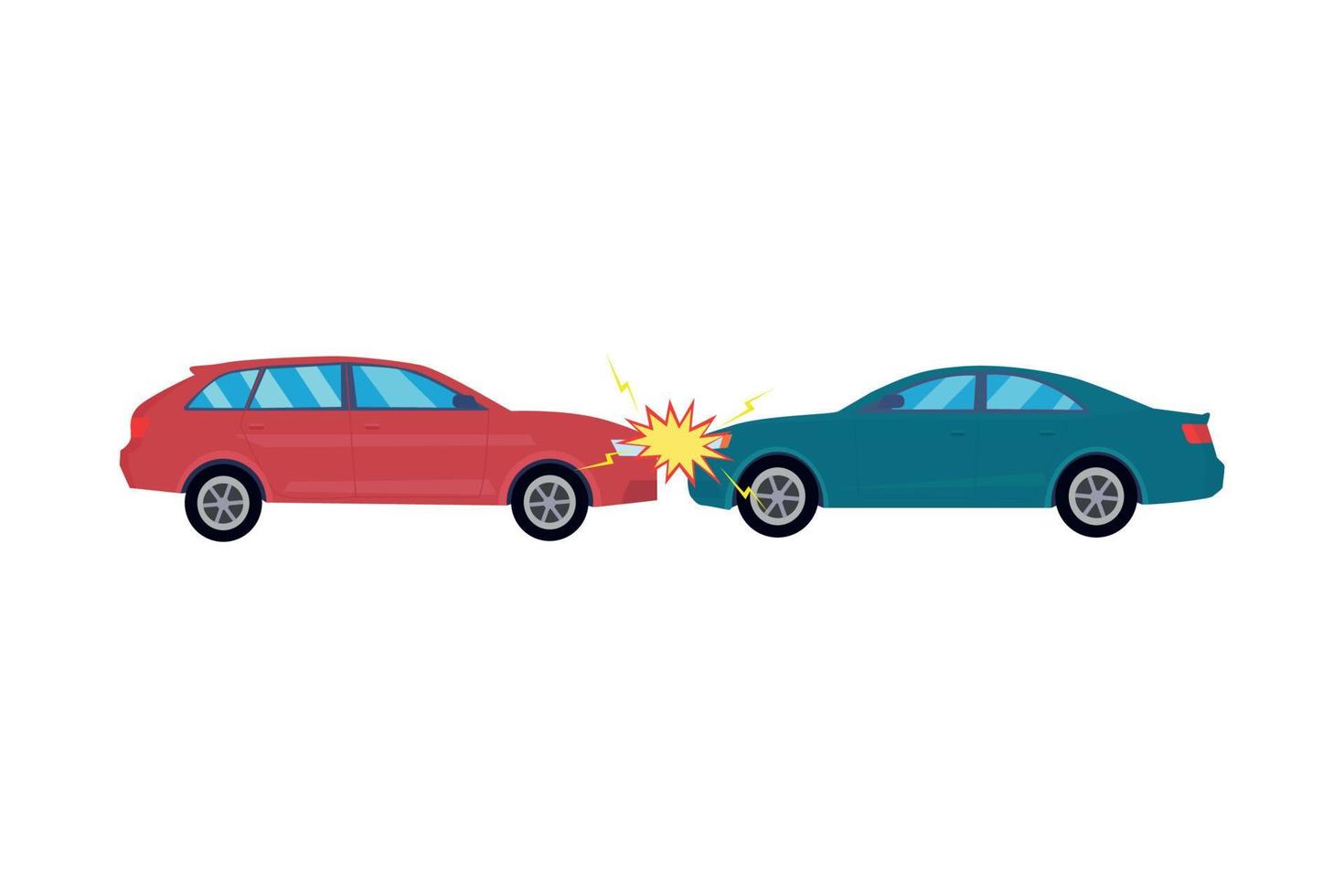 Car Crashes Illustration vector