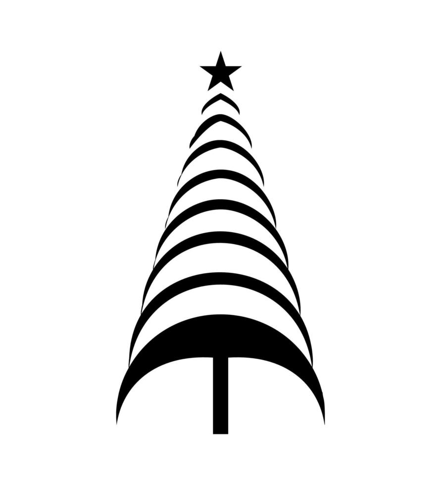 Vector illustrator of  Christmas tree