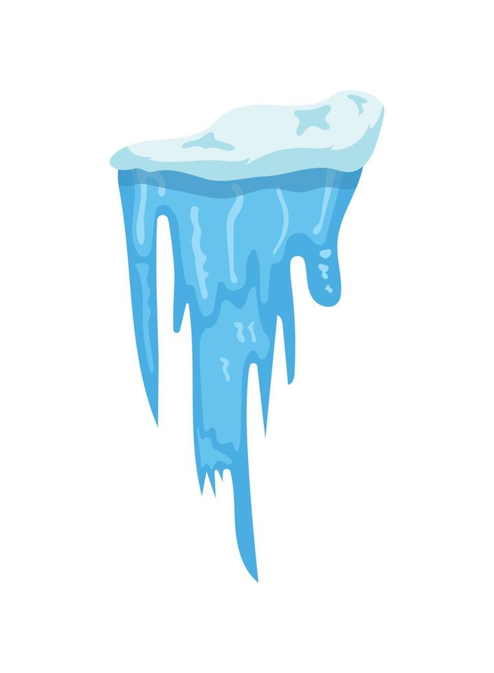 Illustration of icicles vector