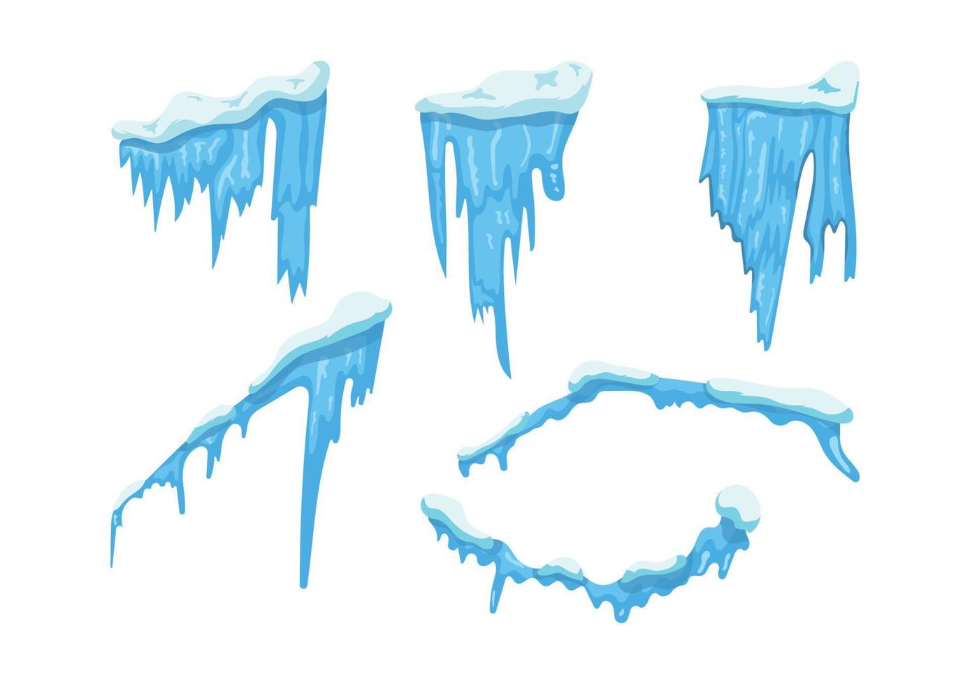 Collection of Icicles vector