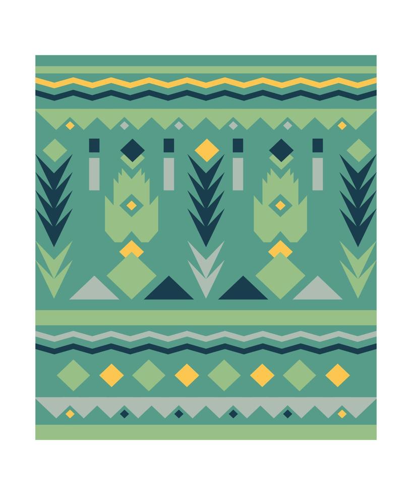 Carpet with Geometric Ornament vector