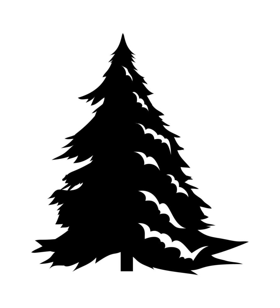 ilustrador vectorial de árbol de navidad vector