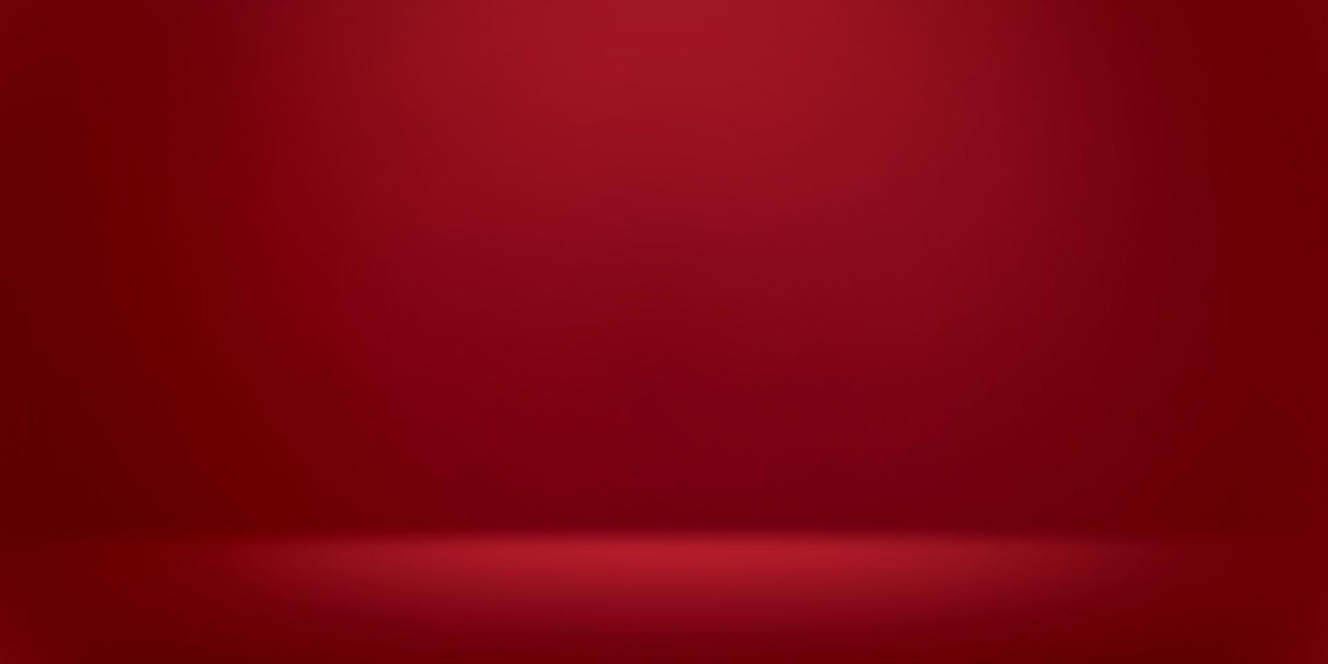 fondo degradado abstracto con color rojo, sala de estudio, luz dak. ilustración vectorial vector