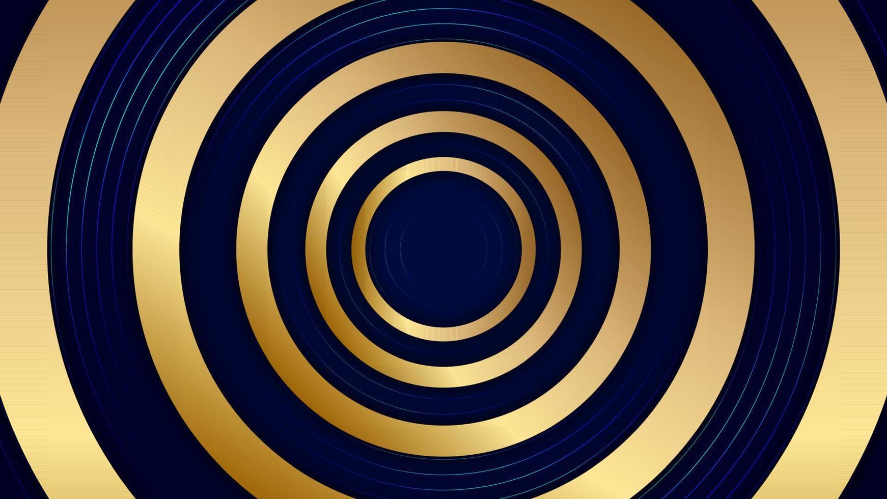 Abstract Gold and Blue Background. Vector illustration