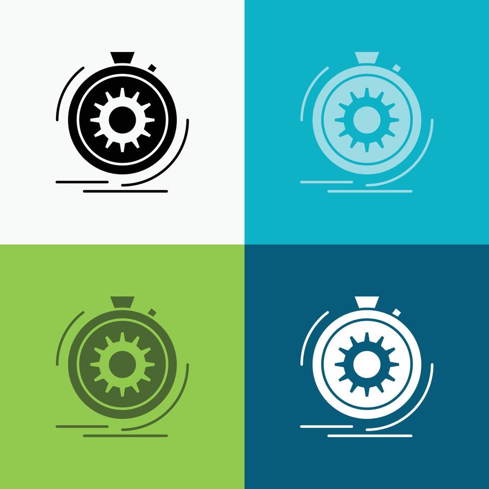 Action. fast. performance. process. speed Icon Over Various Background. glyph style design. designed for web and app. Eps 10 vector illustration