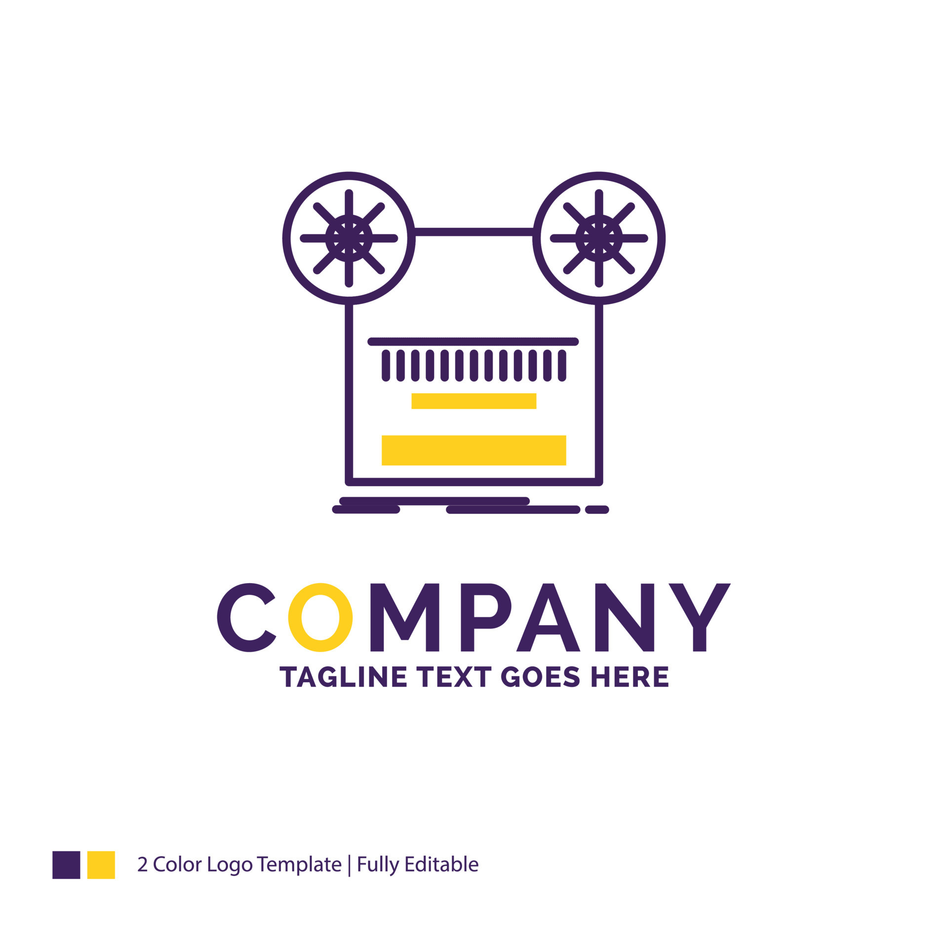 Company Name Logo Design For Record. recording. retro. tape ...