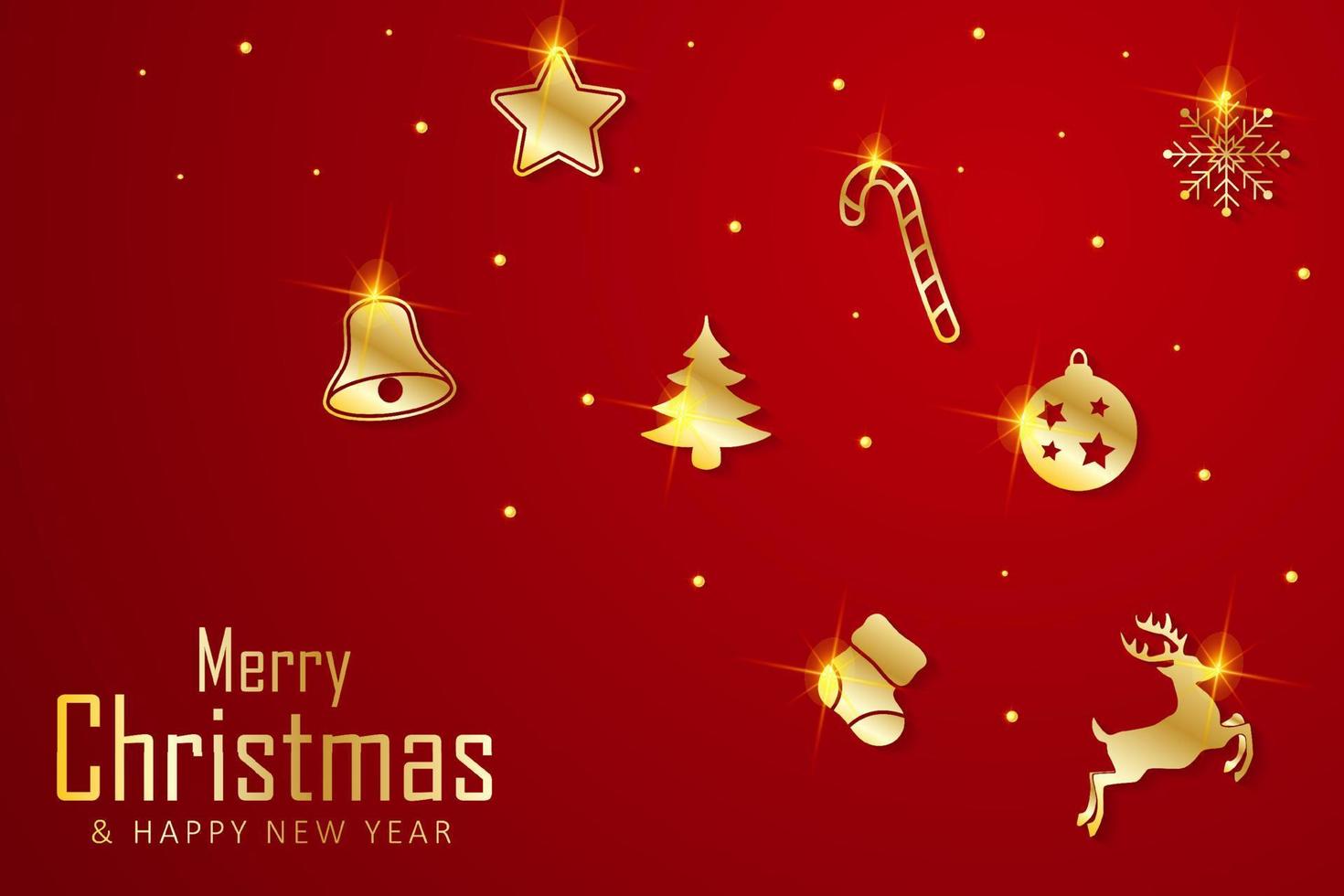 Modern christmas background design vector