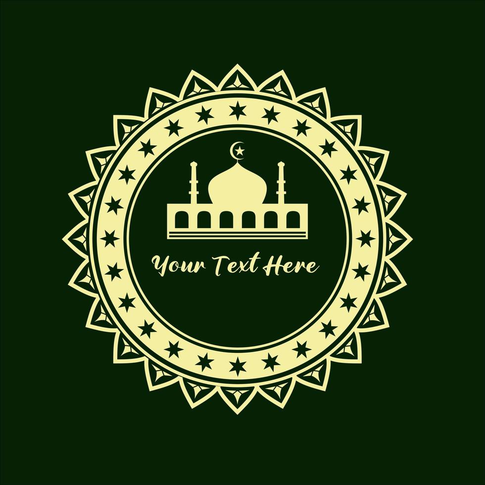 vector illustration images of Islamic nuances for greeting cards or for your products