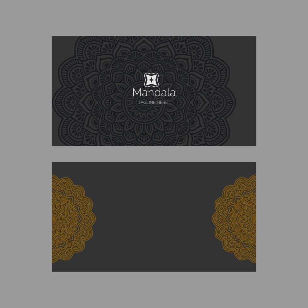 tarjeta de visita mandala, vector