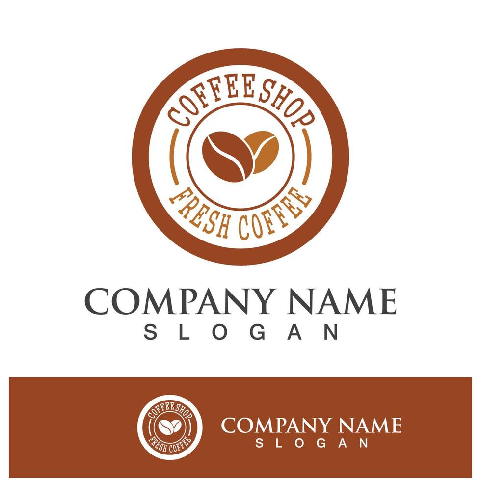 coffee bean icon drink logo images vector