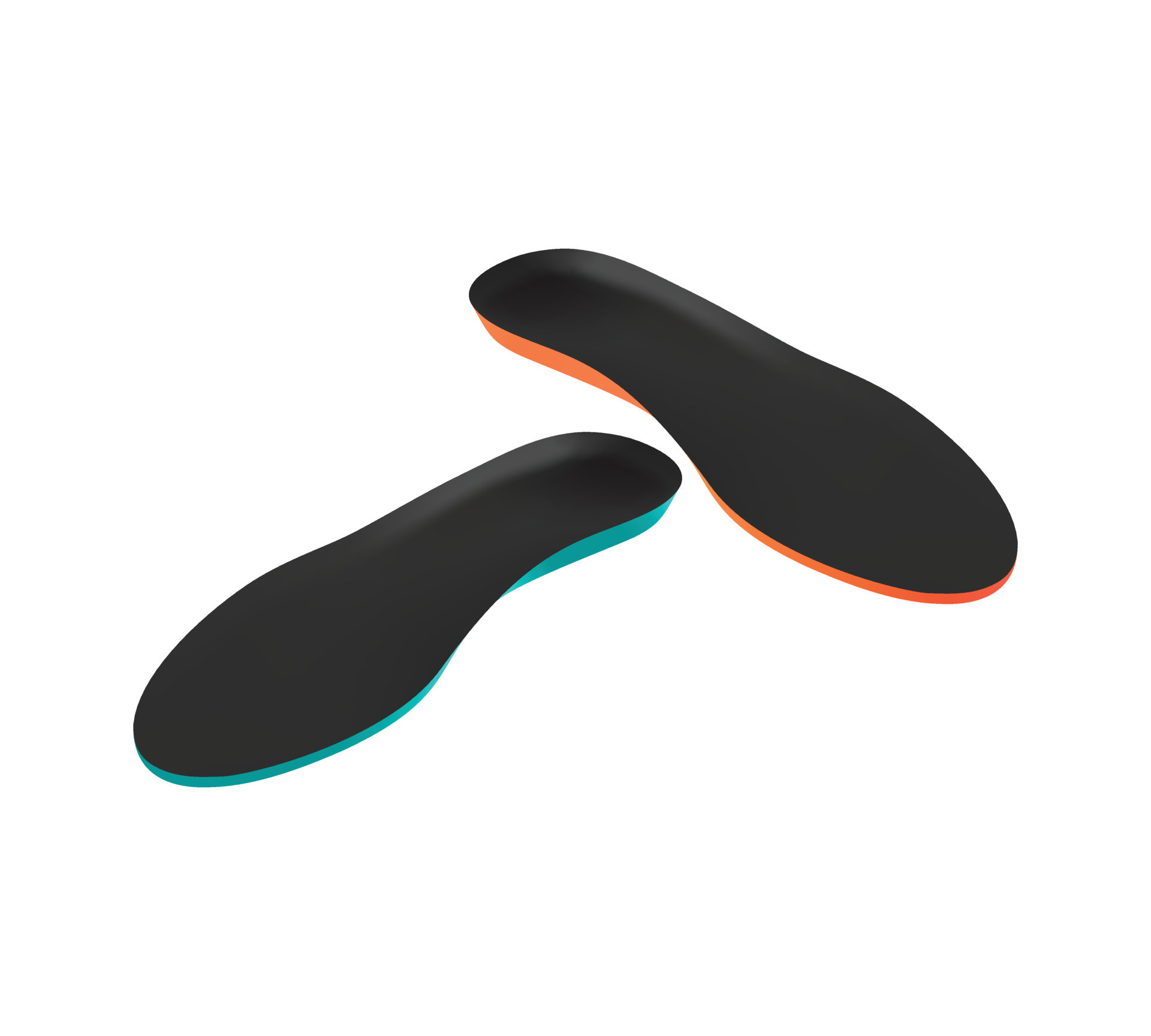 Comfortable shoes arch support insoles vector illustration. Vector