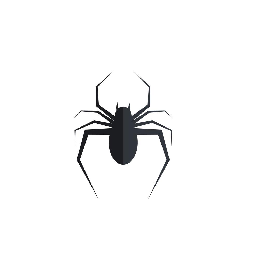logo de ilustracion de araña vector