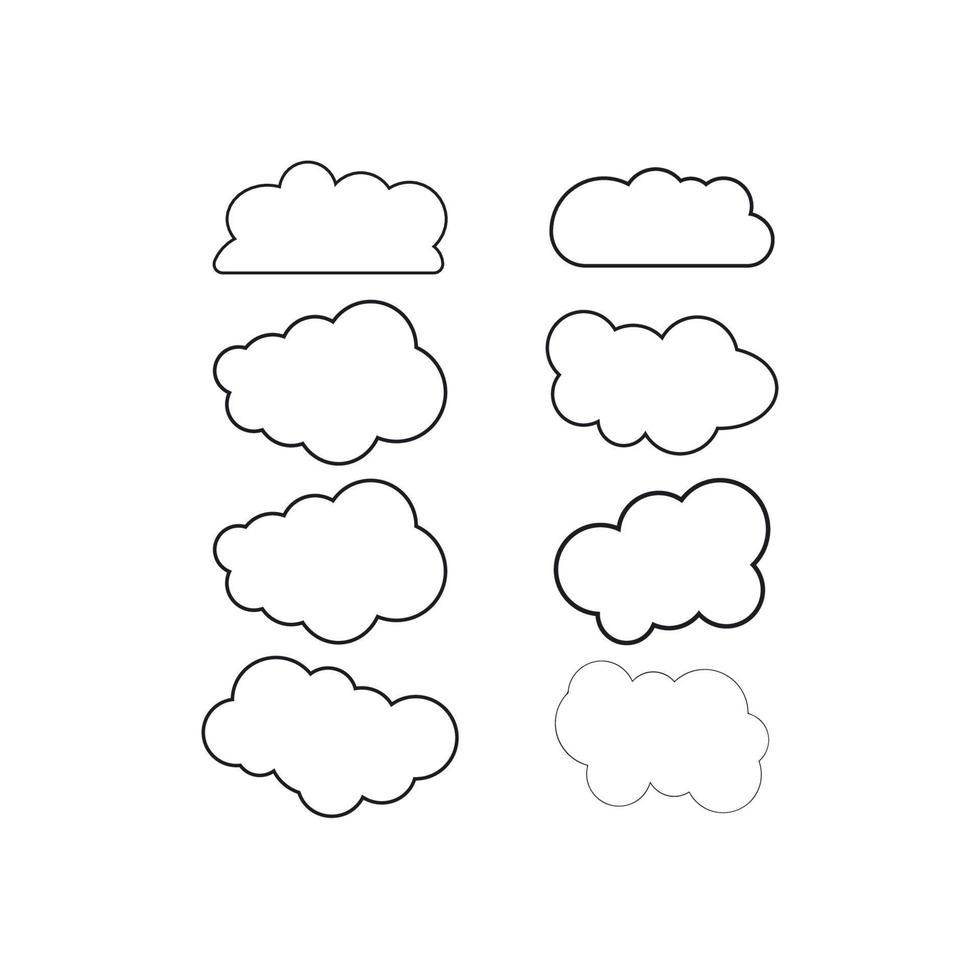 vector de logotipo de tecnología de nube