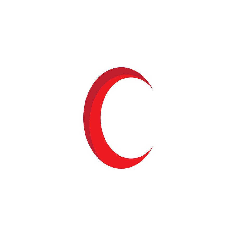 C Letter Alphabet vector