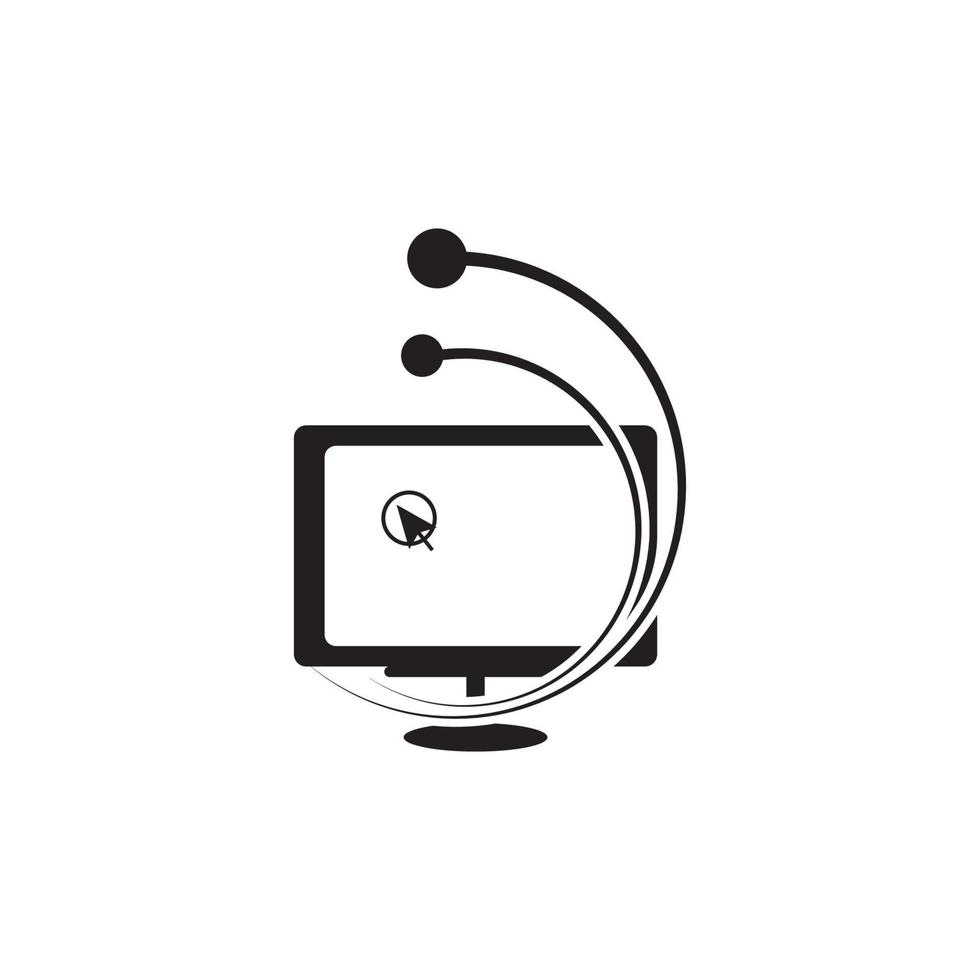 mouse computer logo vector