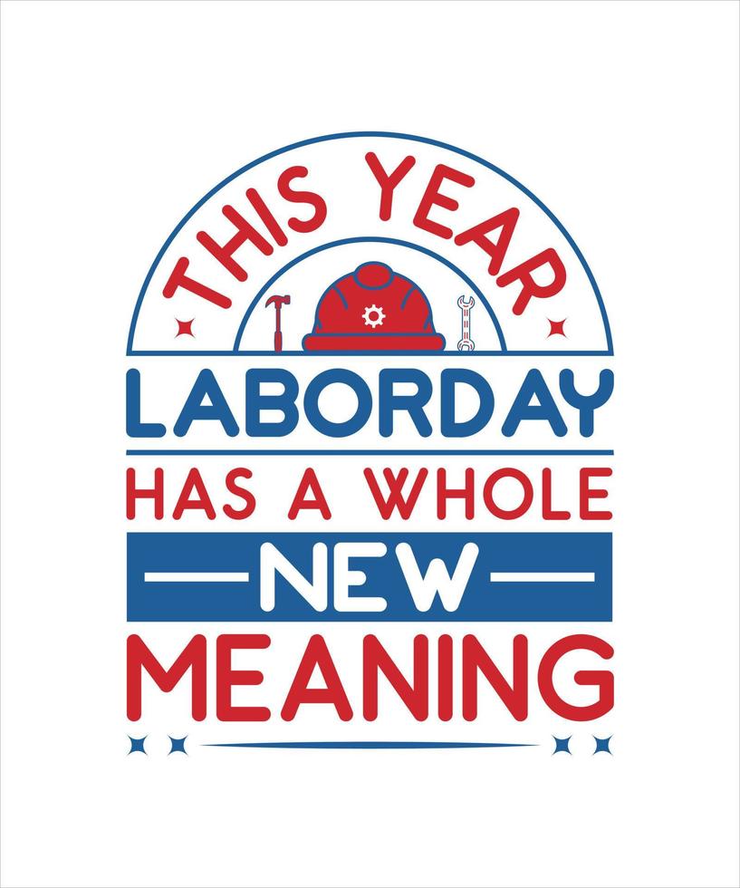 USA Labor Day T Shirt Design vector