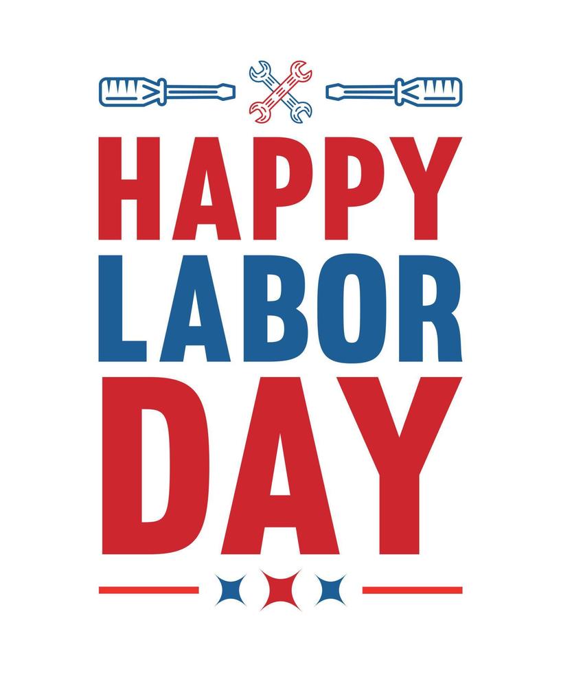 USA Labor Day T Shirt Design vector