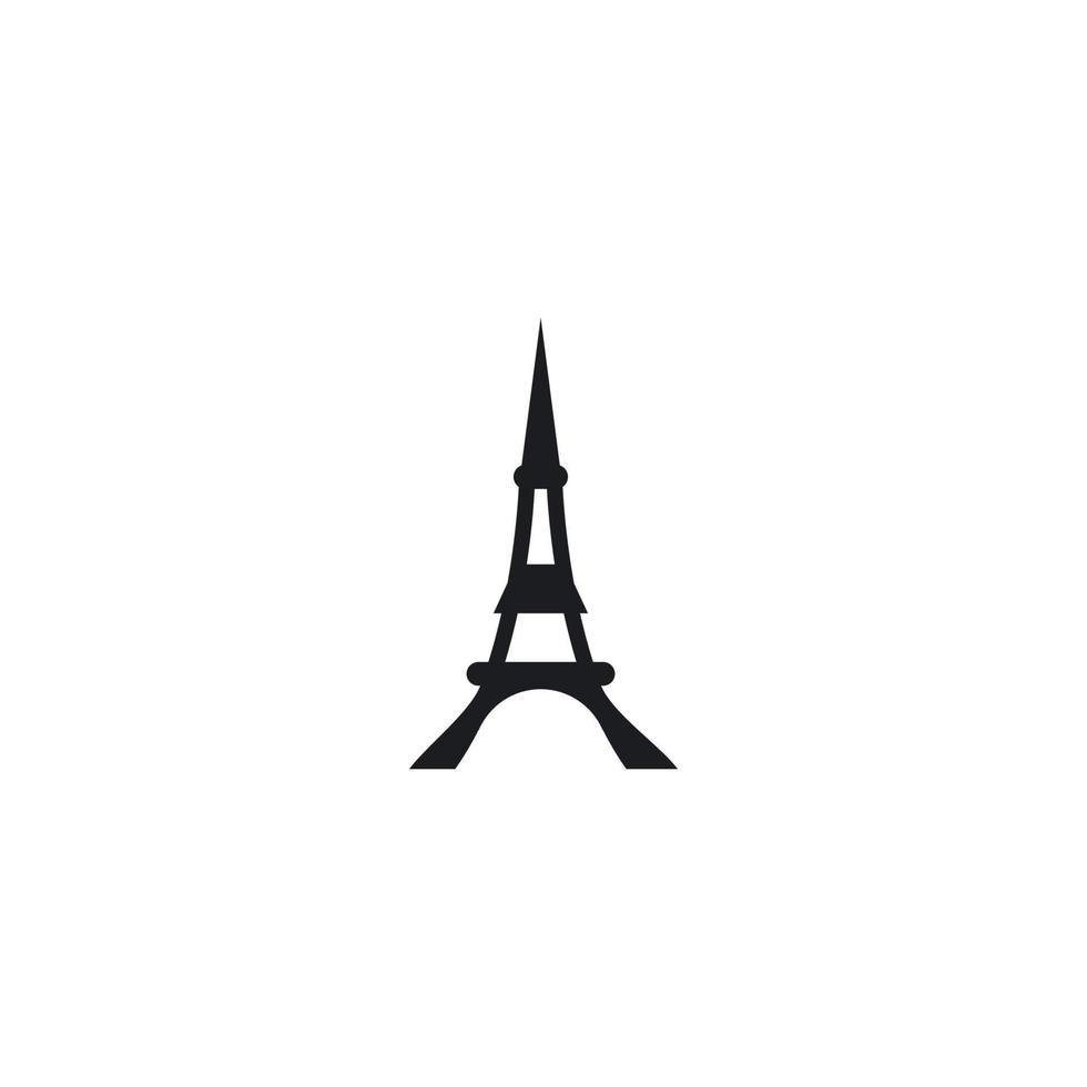 logotipo de la torre eifel vector