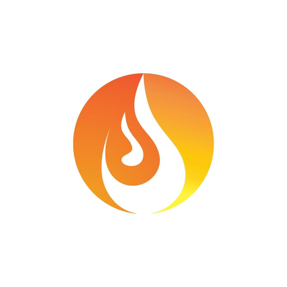 logo de llama de fuego vector