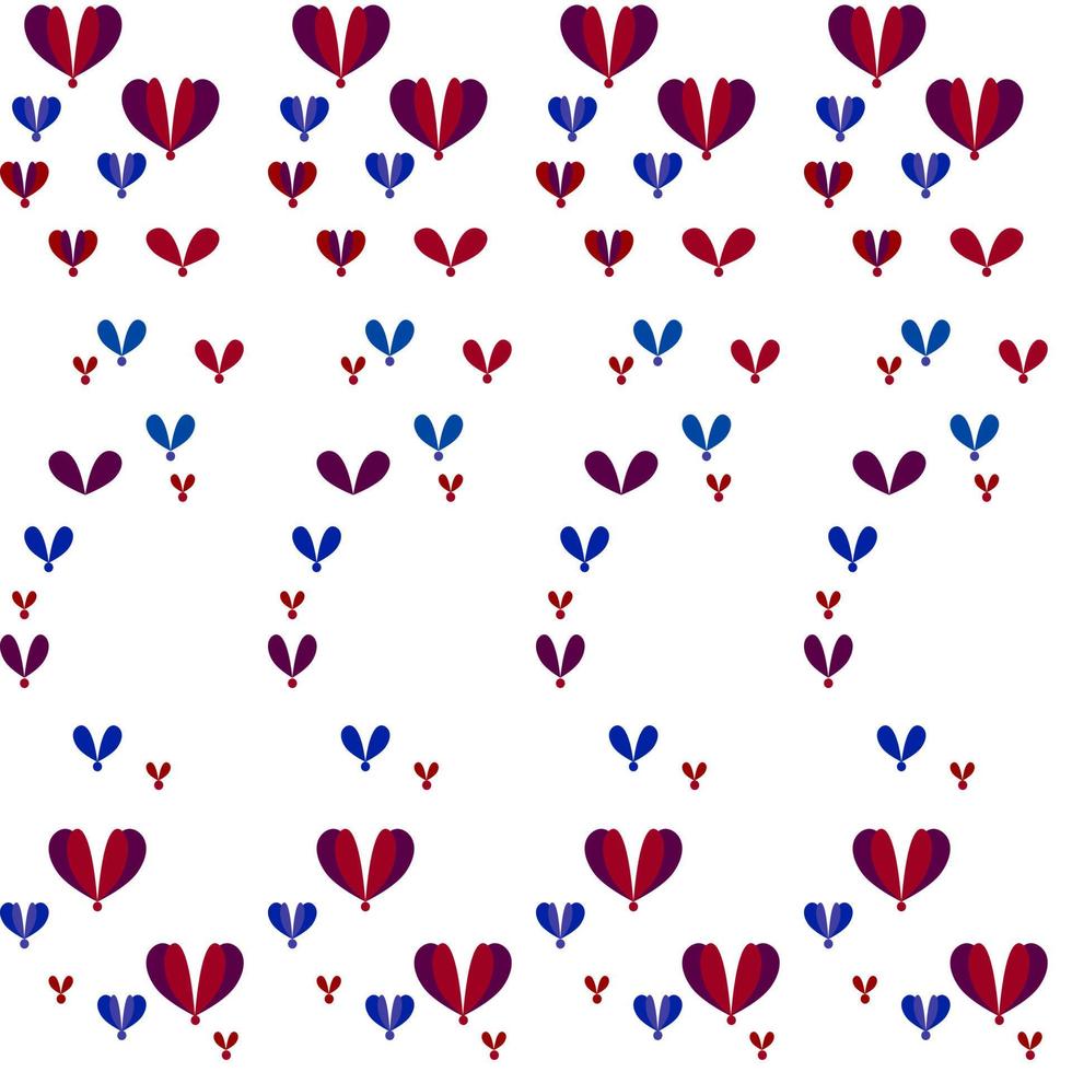 Geometric lines in blue and red  on background. vector