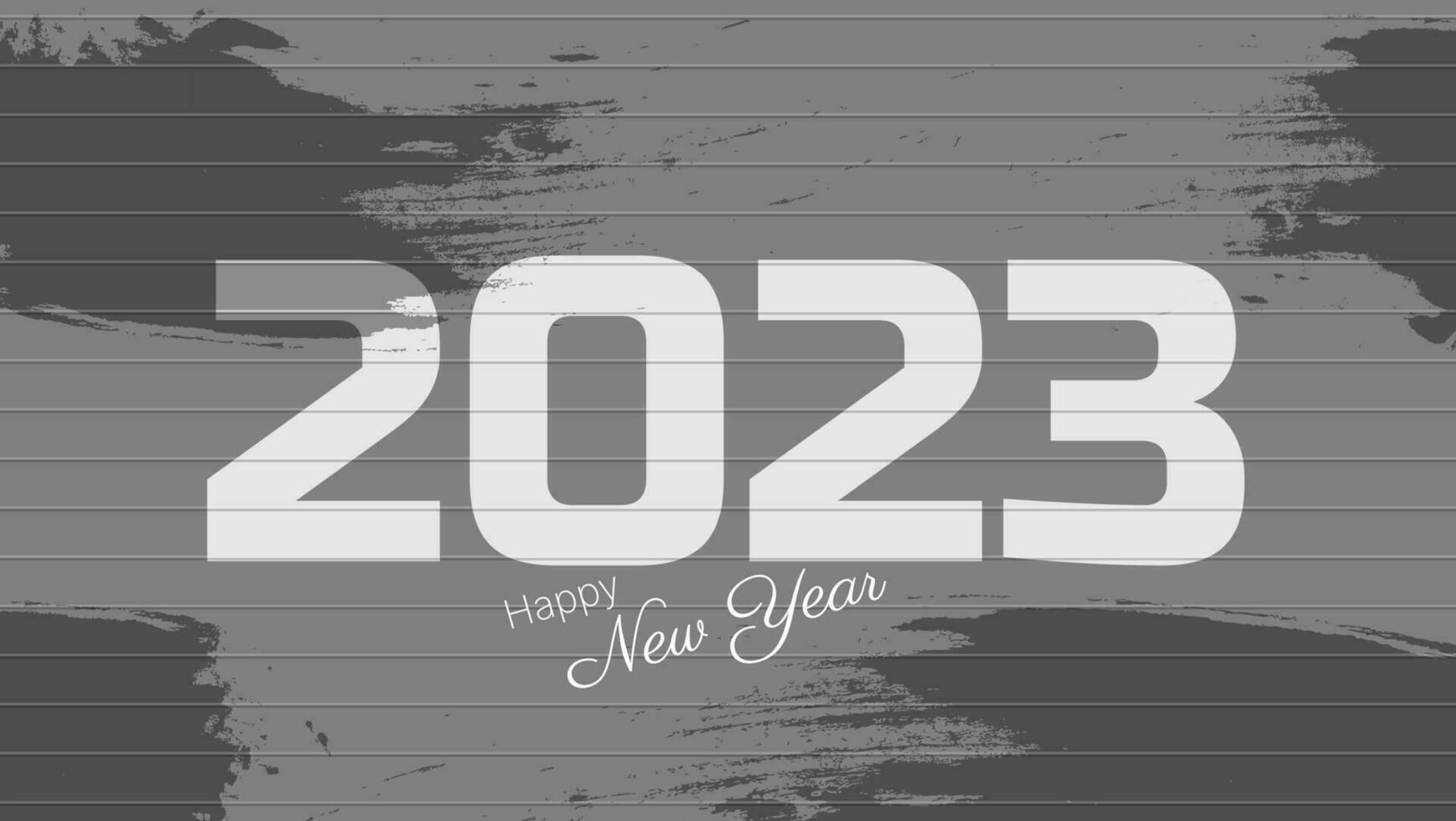 happy new year 2023 background with striped background and grunge. vector illustration