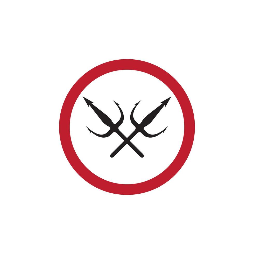 Trident Logo Template vector