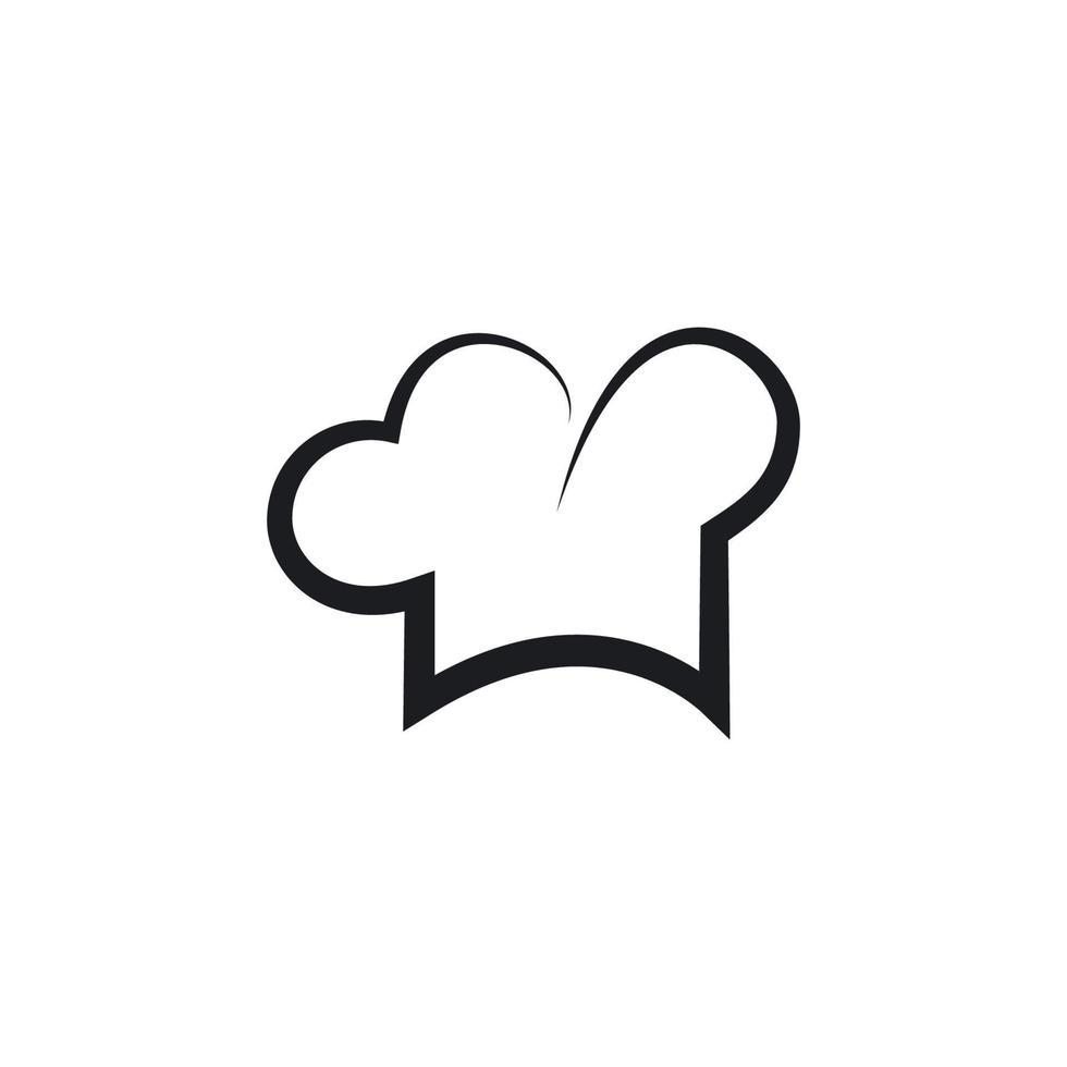 hat chef logo template vector