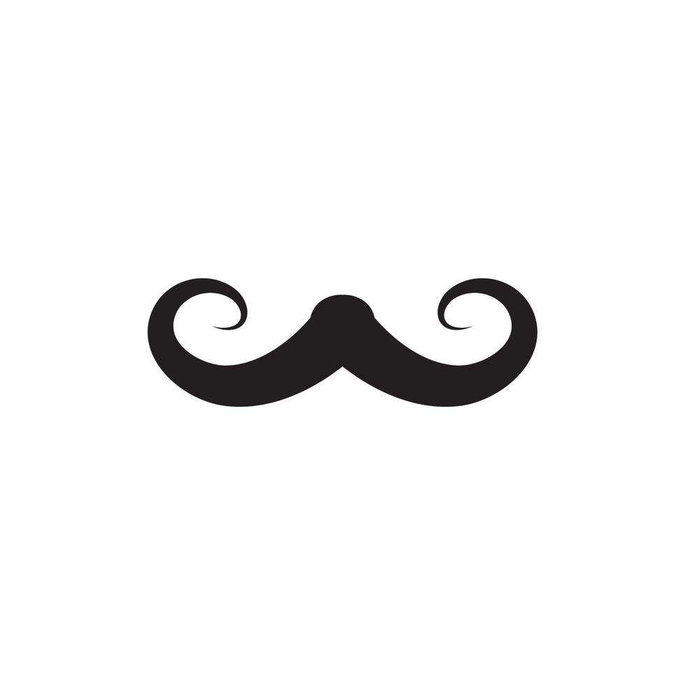 mustache icon template vector
