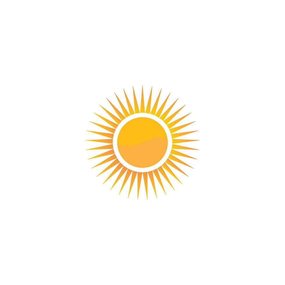 logotipo de ilustración de sol vector