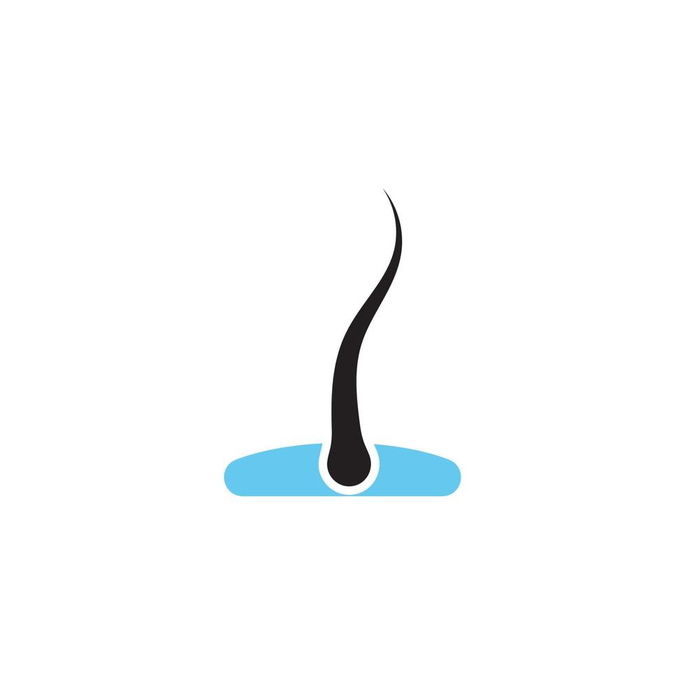 hair folicle logo vector