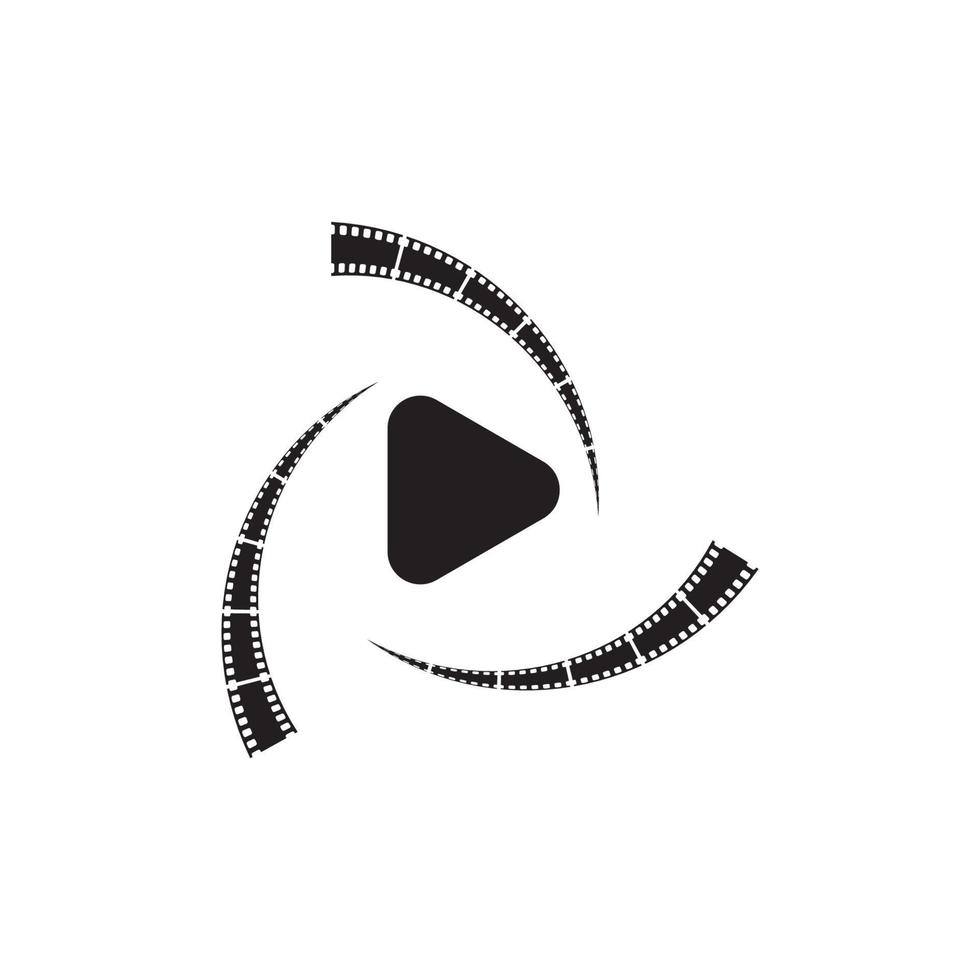 filmstrip Logo Template vector