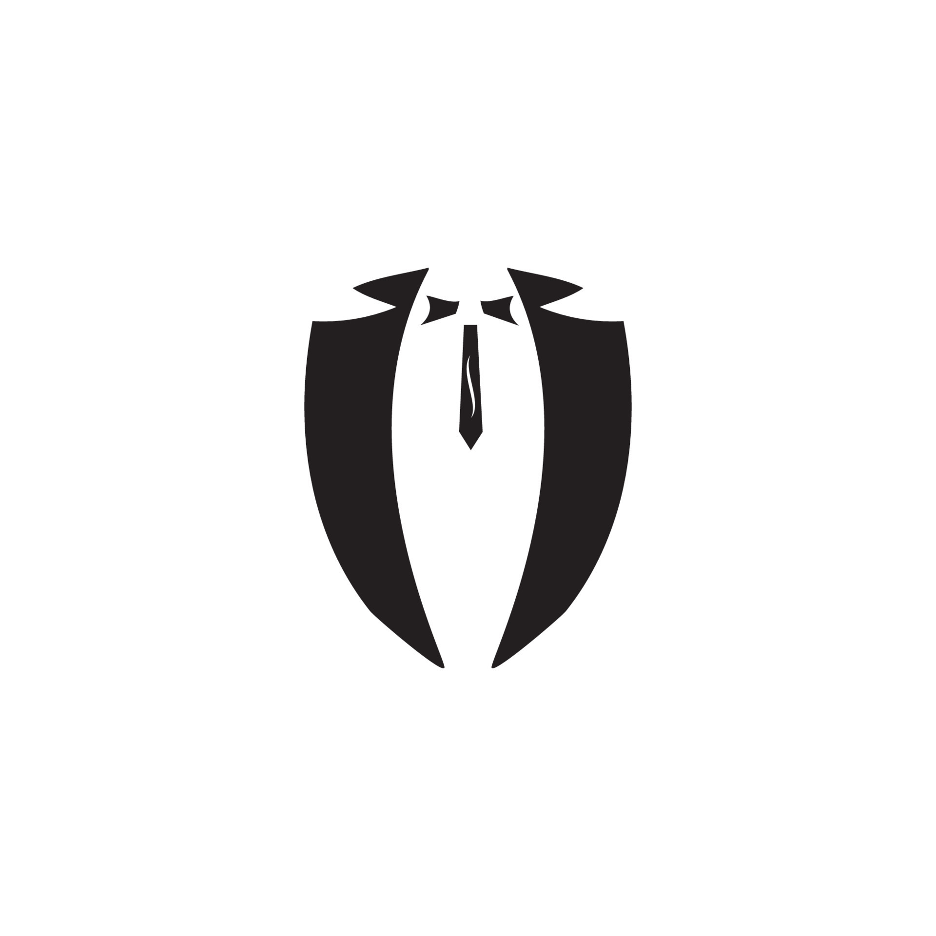 Tuxedo logo vector 13043864 Vector Art at Vecteezy