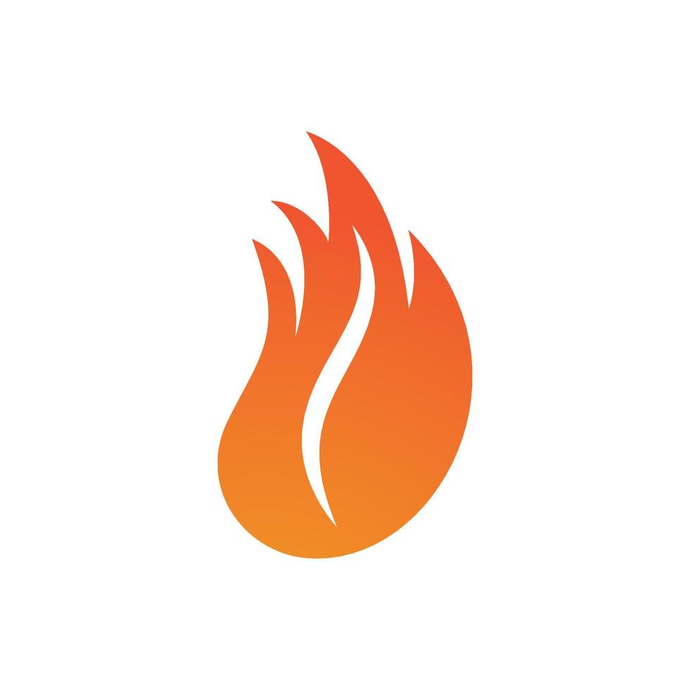 logo de llama de fuego vector