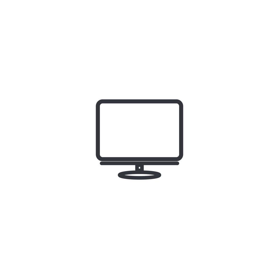 monitor icono de la computadora vector
