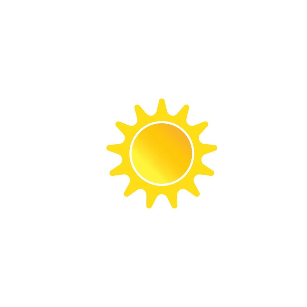 logotipo de ilustración de sol vector