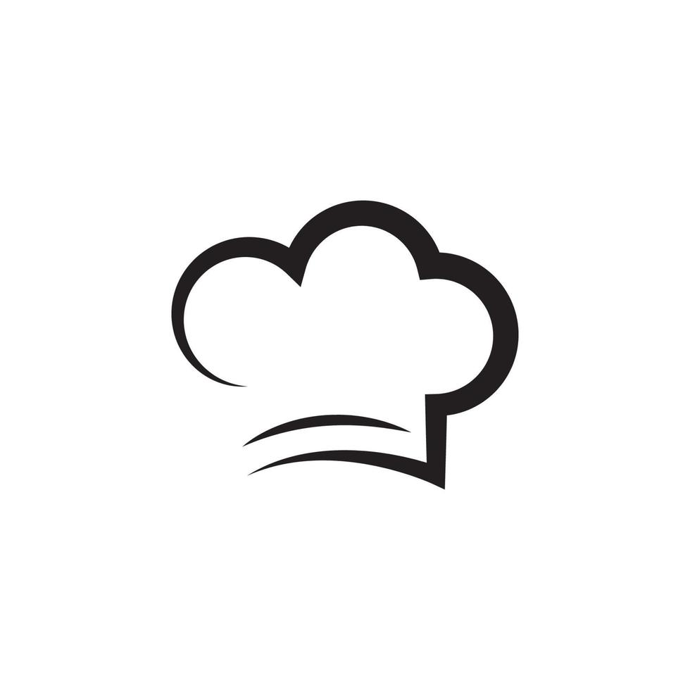 hat chef logo template vector