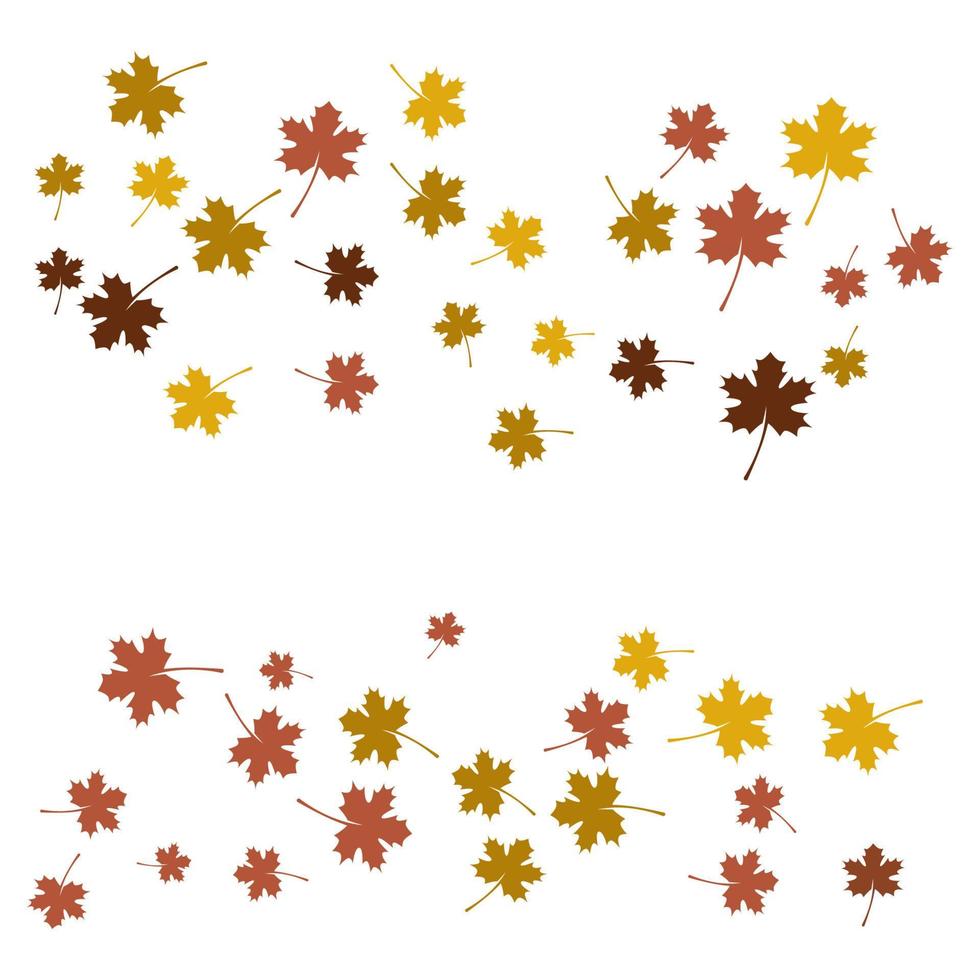 fondo de hoja de otoño vector