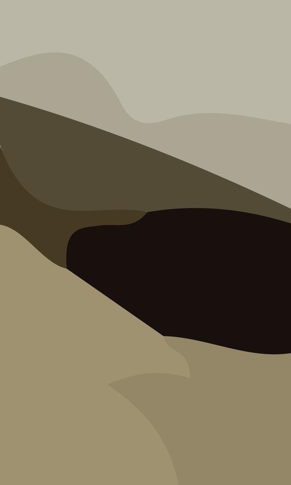 Aesthetic brown abstract background vector