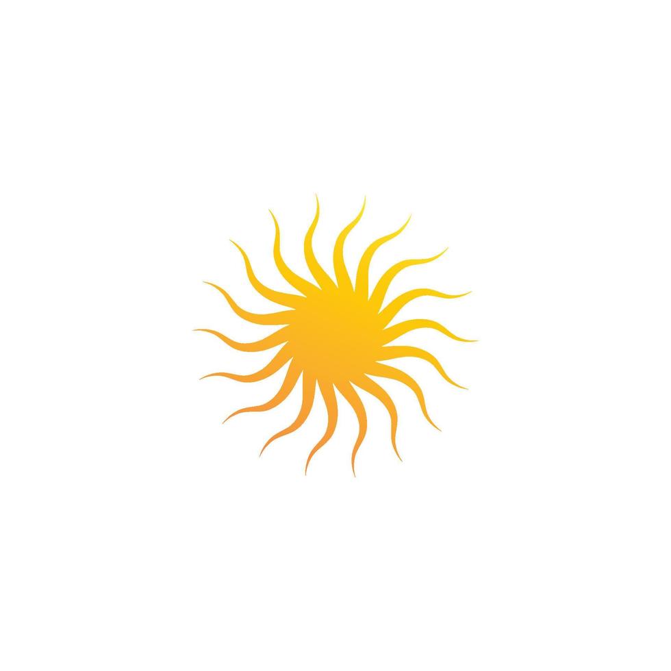 logotipo de ilustración de sol vector