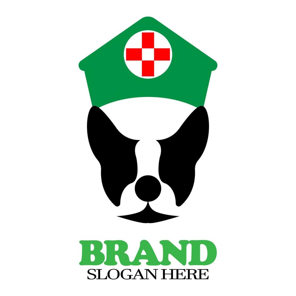 dog doctor icon logo vector