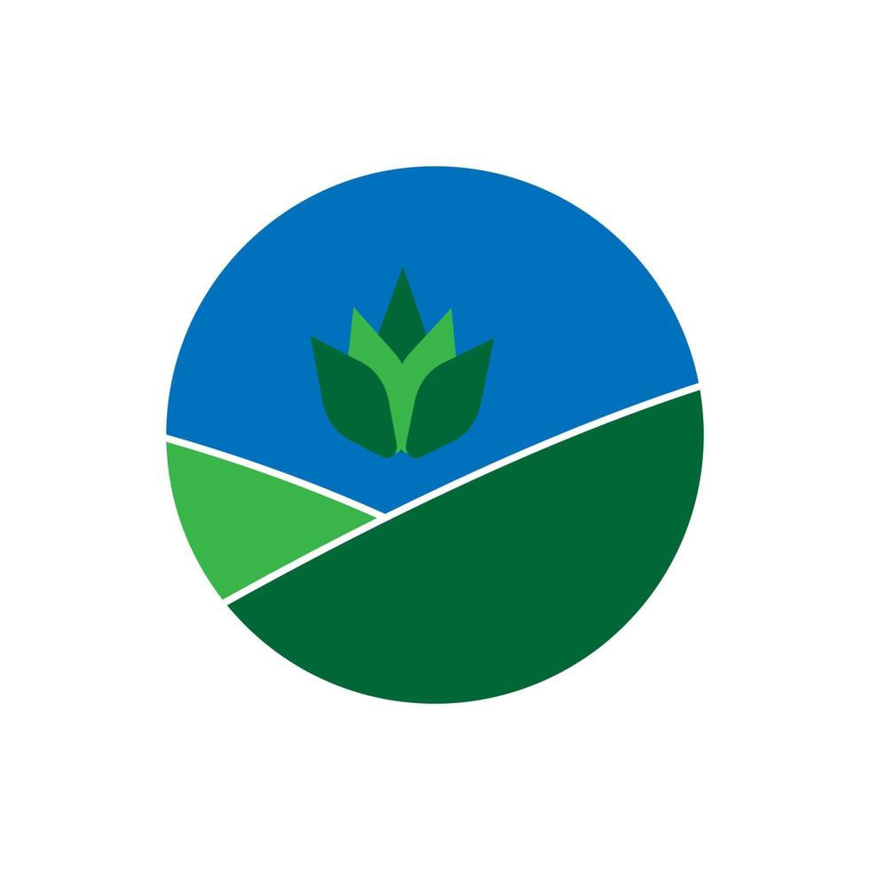 logotipo de icono de naturaleza vector