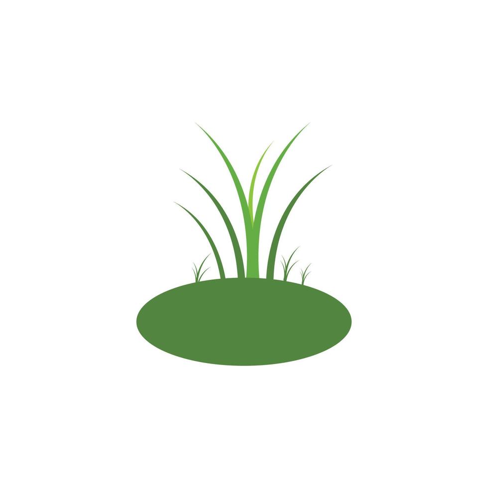 plantilla de vector de logotipo de hierba