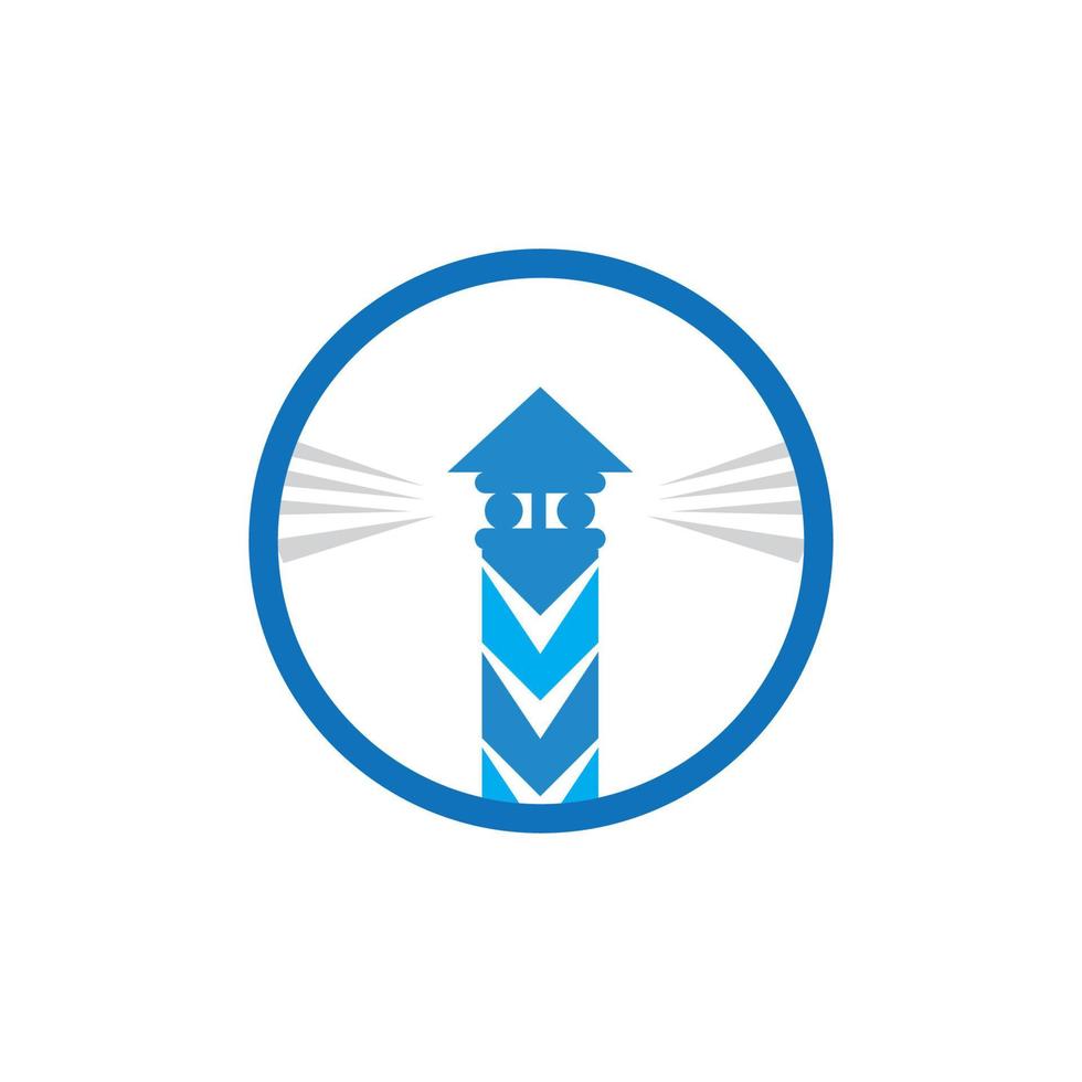 logotipo de la casa de la luz vector