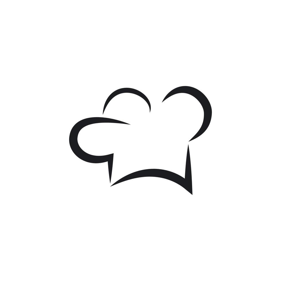 hat chef logo template vector