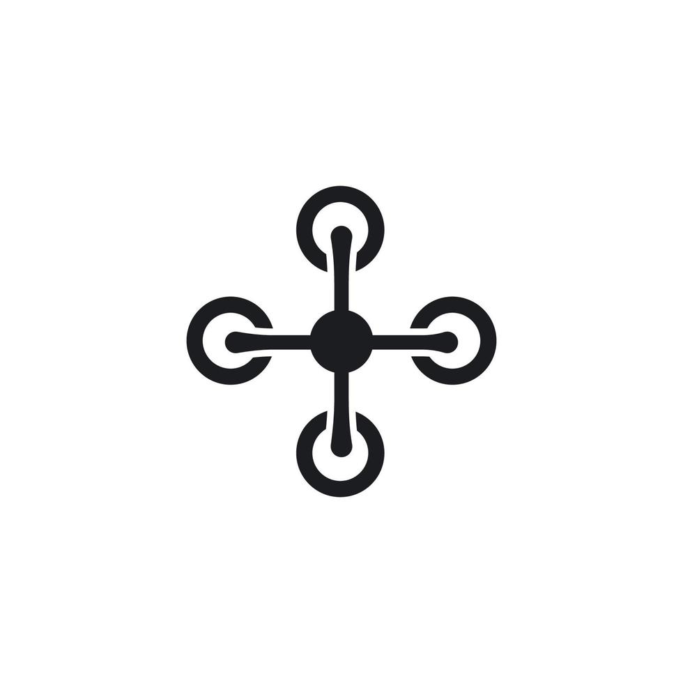 Drone logo vector