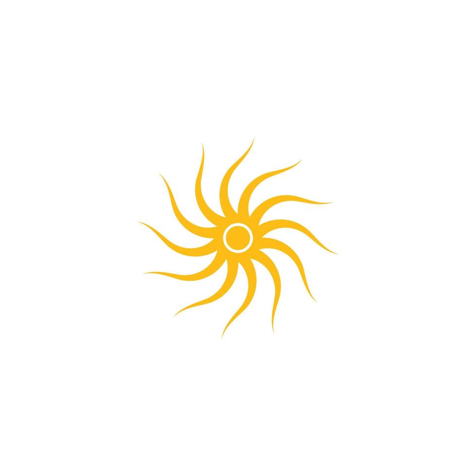 logotipo de ilustración de sol vector