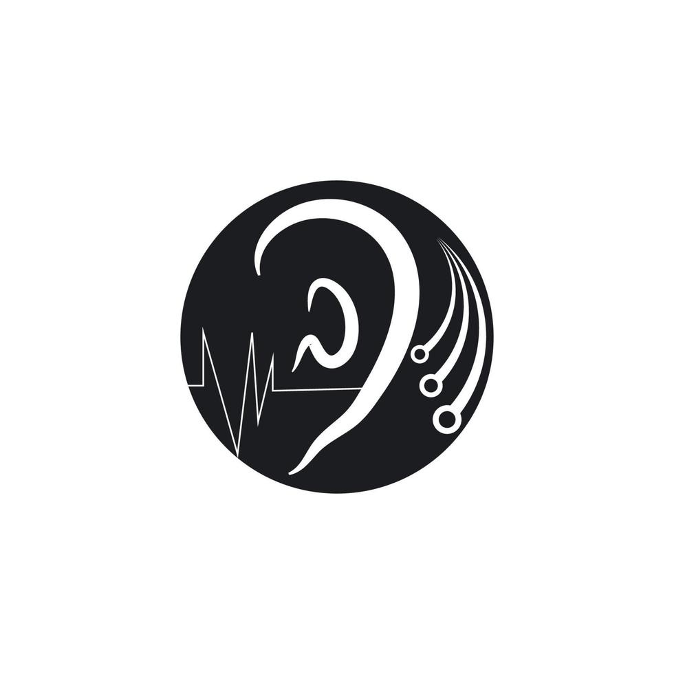 Hearing Logo Template vector