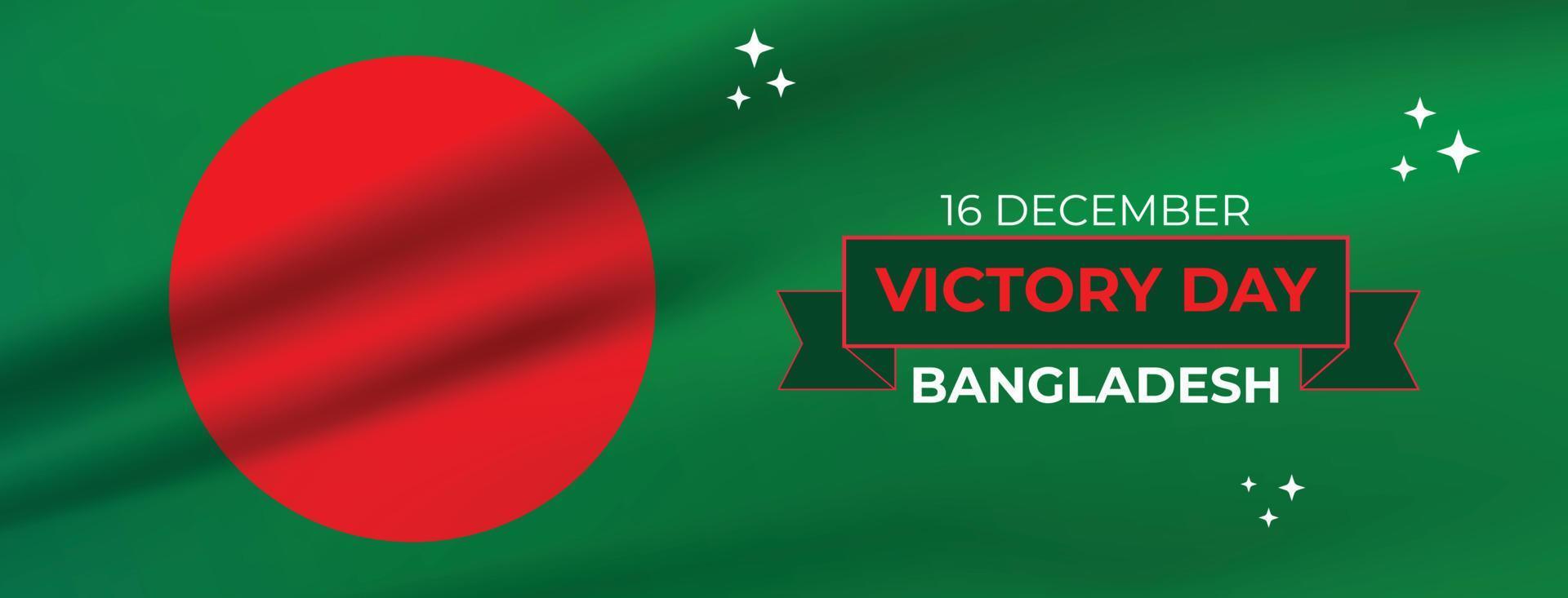 bangladesh independiente y diseño de banner de redes sociales del día de la victoria vector