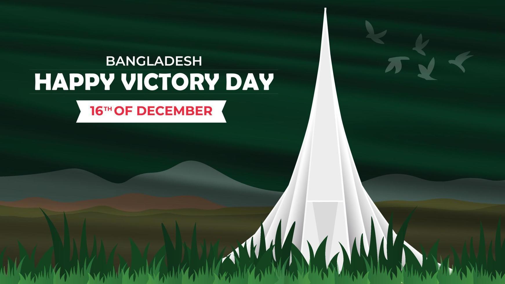 Bangladesh independent and victory day social media banner design vector