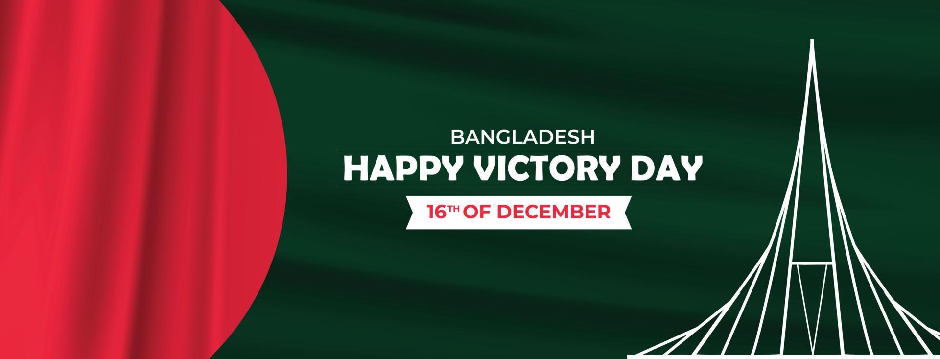 Bangladesh independent and victory day social media banner design vector